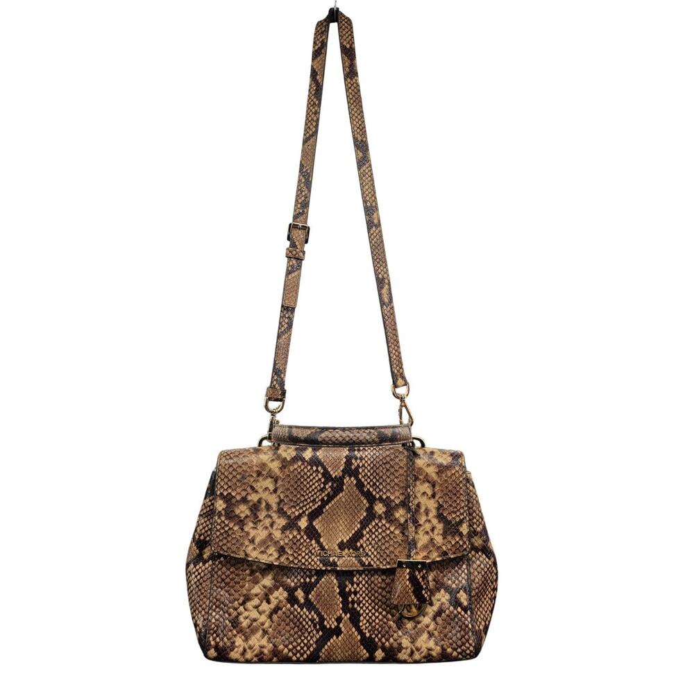 Michael Kors Ava Medium Python Snake Leather Cros… - image 3
